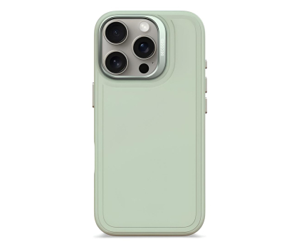 Etui do telefonów Decoded AntiMicrobial SiliconeStacks iPhone 16Pro MagSafe mist green D25IPO16PBCST9MN